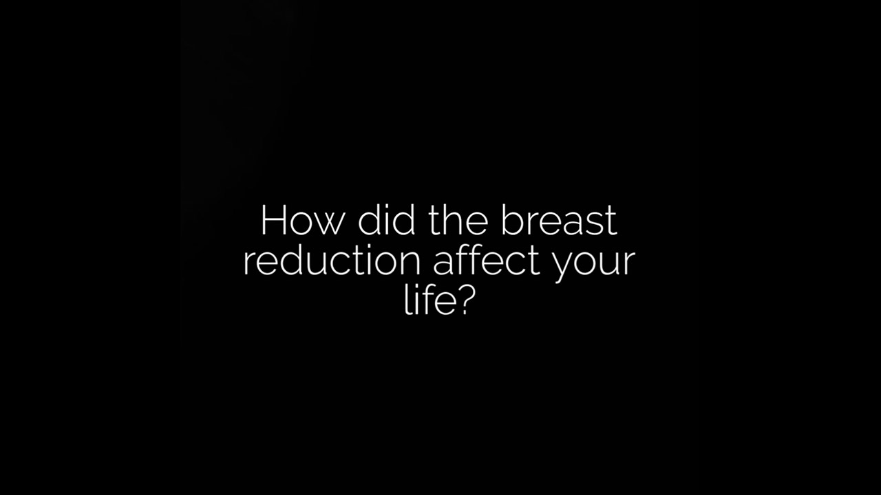 breast reduction testimonial video