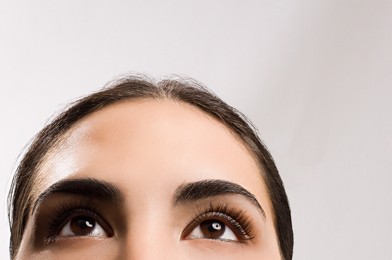 womans forehead