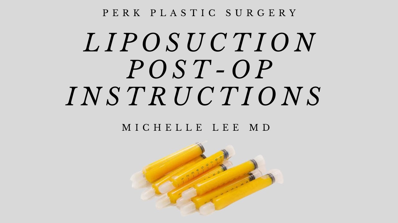 Body Post-Surgery Instructions | PERK Plastic Surgery