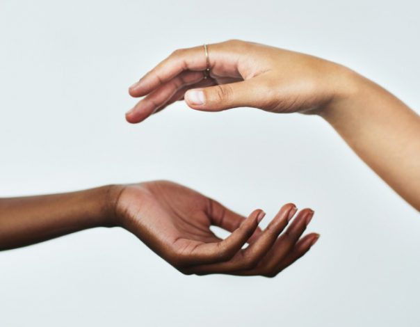 two women's hands